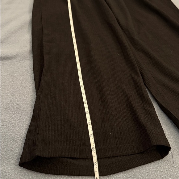 NWOT Carly Jean Los Angeles Black Wide-Leg Flare Flowy Beach Pants - Picture 8 of 10